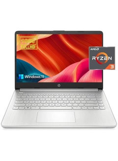 Buy 2023 Newest 14-inch FHD Display Laptop, AMD Ryzen 3 Processor/16GB RAM/512GB SSD/AMD Radeon Graphics/Windows 11/ English Silver in UAE