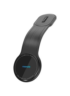 Buy Rapid 15W Wireless Car Phone Charger Magnetic Stick-On Windshield Mount Holder With 360° Cradleless Design Black in UAE