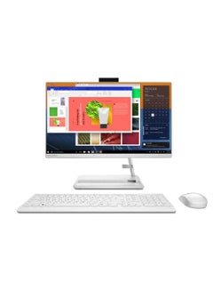 اشتري IdeaCentre All-in-One 3 22ITL6 With 21.5-Inch Display, Core i3-1115G4 Processor/4GB RAM/256GB SSD/Intel XE Graphics/Windows 11 Pro English/Arabic White في الامارات