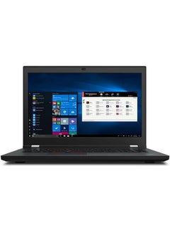 اشتري Thinkpad P17 G2 Laptop With 17.3-Inch Display, Core i7-11850H Processor/16GB RAM/512GB SSD/6GB Nvidia Quadro RTX A3000 Graphics Card/Windows 10 pro English Black في الامارات