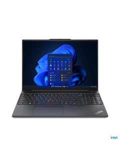 اشتري E16 Laptop With 14-Inch Display, Core i5-1335U Processor/8GB RAM/256GB SSD/Intel Iris XE Graphics/Windows 11 Pro English Graphite Black في الامارات