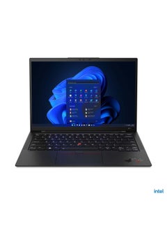 اشتري THINKPAD X1 Carbon Gen 10 Laptop With 14-Inch Display, Core i7-1260P 16GB RAM/512GB SSD/Intel Iris XE Graphics/Windows 11 Pro English Deep Black في الامارات