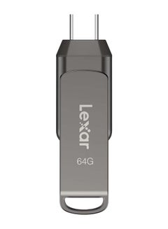 Buy 64GB JumpDrive Dual Drive D400 USB 3.1 Type-C and Type-A Flash Drive, Up to 130MB/s Read (LJDD400064G-BNQNU) 64 GB in Egypt