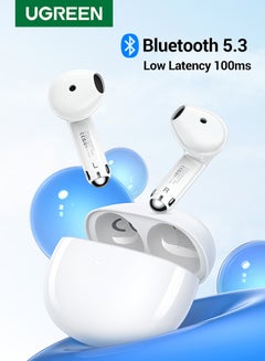 Buy Wireless Earbuds Bluetooth 5.3, HiTune H5 Earphones in Ear Noise-reducing Headphones 26Hrs Playtime With Charging Case, Immersive Premium Sound Long Distance Connection Headset For iPhone 16/15 white in Egypt