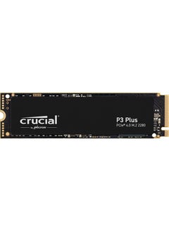 Buy Crucial P3 Plus 500GB CT500P3PSSD8 PCIe 3.0, 3D NAND, NVMe, M.2 SSD, up to 5000MB/s, Black 500 GB in Saudi Arabia