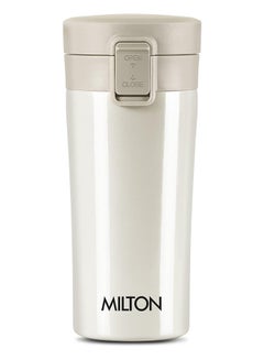 Buy Milton Thermosteel Vacuum Insulated Coffee Mug Cream | Hot & Cold Flask | Leak Proof | Rust Proof | Thermos | Soup Flask | Juice Mug | Water Flask | Tea Mug | Easy Grip Cream 300ml in UAE