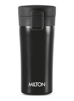 Buy Milton Thermosteel Vacuum Insulated Coffee Mug, 300 ml | Hot & Cold Flask | Leak Proof | Rust Proof | Thermos | Soup Flask | Juice Mug | Water Flask | Tea Mug Black 300ml in UAE
