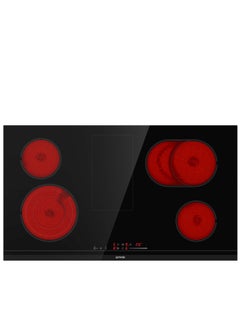 اشتري Electric hob 90 cm Touch Control glass ceramic Boil Control 5 Heating Zones ECS959BCSC ECS959BCSC Black في مصر