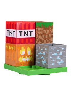 اشتري Paladone Minecraft Desktop Organizer, 4 Modular Blocks, Customizable Stationery Holder for Pencils Pens & Markers, Minecraft Gamer Decor, Desk Organization Accessory for School or Office Supplies في الامارات