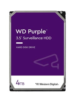 اشتري 4TB Purple Surveillance Internal Hard Drive HDD - SATA 6 Gb/s, 256 MB Cache, 3.5" - WD43PURZ 4 TB في السعودية