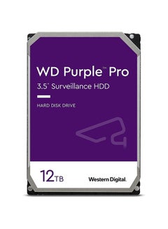 Buy 12TB Purple Pro Smart Video Hard Drive, 7200 RPM Class, SATA 6 Gb/s, 265 MB Cache, 3.5", Purpose-built storage for your smart video solution, Multiple cameras, multiple streams 12 TB in UAE