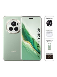 Buy Magic 6 Pro 5G Dual SIM Epi Green 12GB RAM 512GB With Honor Watch GS3+ X5 Pro Earbuds+ Premium Cover+ VIP Care Service - Middle East Version in UAE