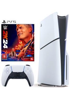اشتري PlayStation 5 Disc Console (Slim) With WWE 2K24 في السعودية