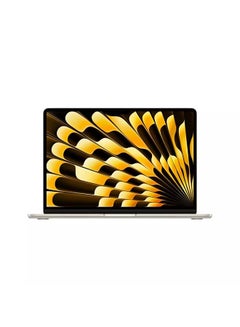 Buy MacBook Air MRXU3AB/A 13.6-Inch Display, Apple M3, 8 Core CPU And 10-Core GPU ,512GB SSD, MacOS English/Arabic Starlight in Saudi Arabia
