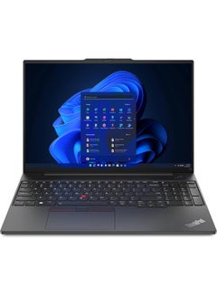 اشتري ThinkPad E16 Gen 1 (2023) Laptop With 16-Inch Display, Core i7-1355U Processor/16GB RAM/512GB SSD/Intel Iris Xe Graphics/Windows 11 Pro English/Arabic Graphite Black في السعودية