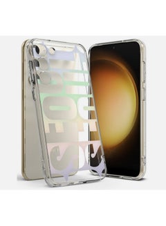 Buy Fusion Design Compatible With Samsung Galaxy S23 plus Case Clear Hard Back Shockproof TPU Bumper Phone Cover for Women And Men (SEOUL) white in Egypt