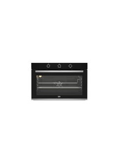 Buy Beko Built-in Gas Oven With Gas Grill - 90 Cm - 2 Fans - BBWHT12104BS BBWHT12104BS Black in Egypt