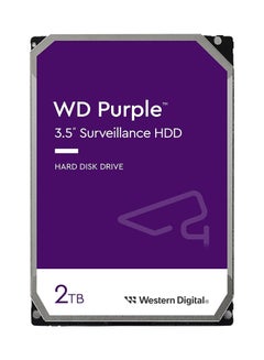 اشتري 2TB Purple Surveillance Internal Hard Drive HDD - SATA 6 Gb/s, 64 MB Cache, 3.5" - WD23PURZ 2 TB في السعودية