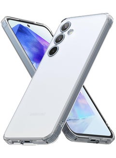 Buy Fusion Case For Samsung Galaxy A55 5G 2024, Anti-Fingerprint Frost Clear Phone Case, Shockproof Protective Bumper Cover For Galaxy A55 Matte Clear in UAE
