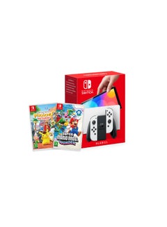 اشتري OLED WHITE WITH SUPER MARIO BROS: WONDER & DECTIVE PICKACHU RERURNS - Nintendo Switch في السعودية