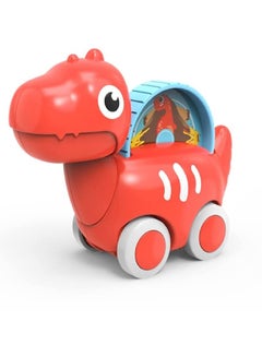 Buy Dinosaur Toy Car for 1-5 Years Old Boys And Girls, Car Toys For Kids Toddler - Red in UAE