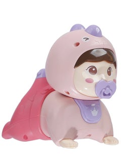 Buy Baby Crawling Doll Toy With Music - Pink in UAE