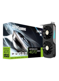 اشتري Gaming GeForce RTX 4070 Super Twin Edge OC DLSS 3 12GB GDDR6X 192 Bit 21 Gbps PCIE 4.0 بطاقة رسومات الألعاب المدمجة IceStorm 2.0 تبريد متقدم Spectra RGB Lighting ZT-D40720H-10M في الامارات