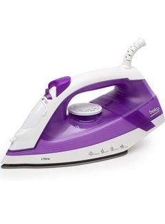 Buy PTFE Non-Stick Coated Steam Iron 220 ml 1750 W 8838593200 White/Purple in Egypt