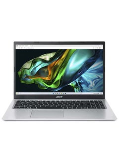 Buy Aspire 3 A315 Laptop With 15.6-Inch Display, Core i3-N305 Processor/8GB RAM/256GB SSD/Intel UHD Graphics/DOS(Without Windows) English/Arabic Silver in Saudi Arabia