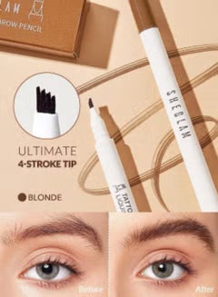 اشتري Feather Better Liquid Eyebrow Pencil Blonde 0.61ml Brown في مصر