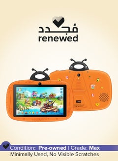 اشتري Renewed - CM75 Kids Android 7-Inch Smart Tablet 4GB RAM 64GB Wi-Fi And Bluetooth Orange With Built-In Adjustable Stand - International Version في السعودية