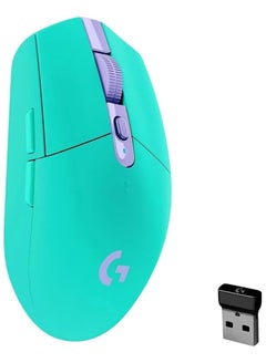 Buy Logitech G304 Lightspeed Wireless Gaming Mouse, Hero Sensor, 12,000 DPI, Lightweight, 6 Programmable Buttons, 250h Battery Life, On-Board Memory, Compatible with PC/Mac (Green) in UAE