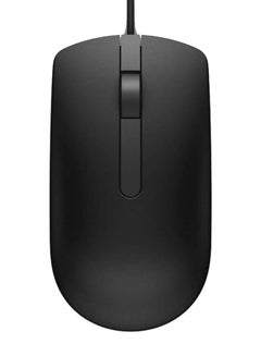 اشتري MS116 USB Wired Optical Mouse- Black Black في مصر