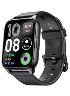 اشتري 300 mAh Watch 4 Plus Bluetooth Call Smart Watch 2.01inch HD Display Fitness Tracker with Heart Rate Sleep Monitor Pedometer IP68 Waterproof Black في مصر