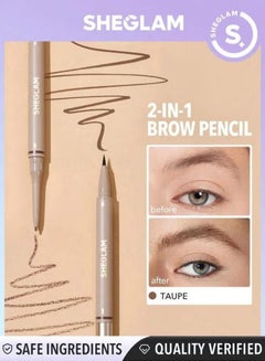 Buy Brows On Demand Waterproof 2 In 1 Eyebrow Pencil Tupe Matte in Egypt