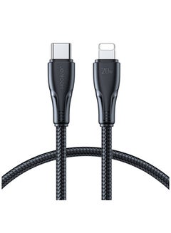 Buy JOYROOM USB C - LIGHTNING 20W SURPASS SERIES CABLE FOR FAST CHARGING AND DATA TRANSFER 1.2 M (S-CL020A11 Black in Egypt