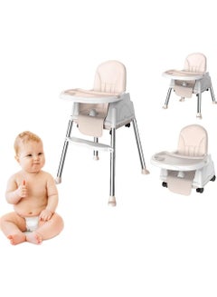 Buy Multi-Functional Removable Portable Baby High Chair - Beige in UAE