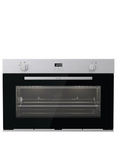 Buy Built in Gas oven 90cm 88 liter With Grill Stainless Steel Cooling Fan BOG9832E01X BOG9832E01X Silver in Egypt