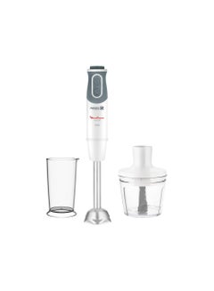 Buy Optichef Hand Blender, 1000 Watts, 12 Functions, 500 ML Chopper, White - DD6551EG in Egypt