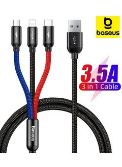 Buy Fast Charging Braided Nylon iPhone Cable USB Type C Cable Micro USB Cable, Fast Charger Cord Compatible With iPhone 14 13 12 11 Galaxy S20 S10 S9 S8 S7 Micro USB Android Black in UAE