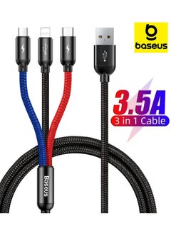 Buy Fast Charging Braided Nylon iPhone Cable USB Type C Cable Micro USB Cable, Fast Charger Cord Compatible With iPhone 14 13 12 11 Galaxy S20 S10 S9 S8 S7 Micro USB Android Black in Egypt