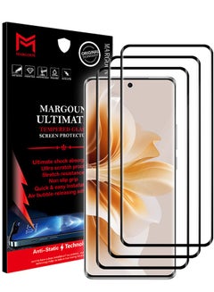 Buy 3 Pack For Oppo Reno11 Pro Screen Protector Full Coverage Screen Protector Clear Anti-Bubble Shield Tempered Glass Screen Protector Clear in UAE