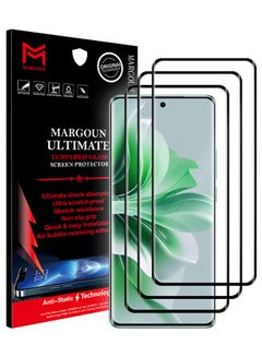 Buy 3 Pack For Oppo Reno11 Screen Protector Full Coverage Screen Protector Clear Anti-Bubble Shield Tempered Glass Clear in UAE