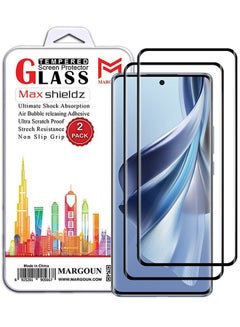 Buy 2 Pack For Oppo Reno10 Screen Protector Full Coverage Screen Protector Clear Anti-Bubble Shield Tempered Glass Clear in UAE