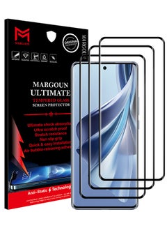 Buy 3 Pack For Oppo Reno10 Screen Protector Full Coverage Screen Protector Clear Anti-Bubble Shield Tempered Glass Clear in UAE
