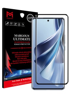 Buy Oppo Reno10 Screen Protector Full Coverage Screen Protector Clear Anti-Bubble Shield Tempered Glass Clear in UAE
