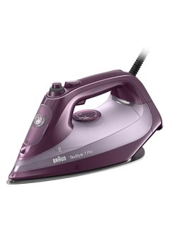 Buy TextStyle 7 Pro Steam Iron, first 3D BackGlide soleplate, 300ml Tank, Auto Shut off, Precision Tip, Anti-Drip Iron 300 ml 3100 W SI 7181 VI Violet in UAE