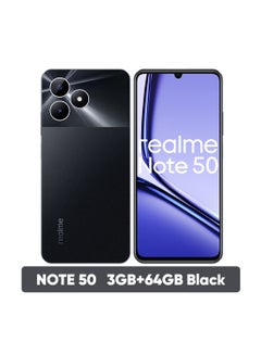 Buy Note 50 Dual SIM Midnight Black 3GB RAM 64GB 4G - Middle East Version in Egypt
