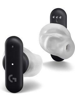 Buy Logitech G FITS True Wireless Gaming Earbuds, Custom Moulded Fit, LIGHTSPEED + Bluetooth, Four Beamforming Microphones, PC, Mac, PS5, PS4, Mobile, Nintendo Switch - Black in UAE
