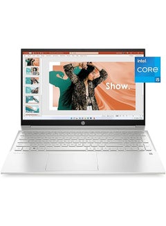 Buy Pavilion Laptop With 15.6-Inch Display, Core i5-1335U Processor/16GB RAM/1TB PCIe SSD/Intel Iris XE Graphics/Windows 11 With HDMI Cable English Silver in UAE